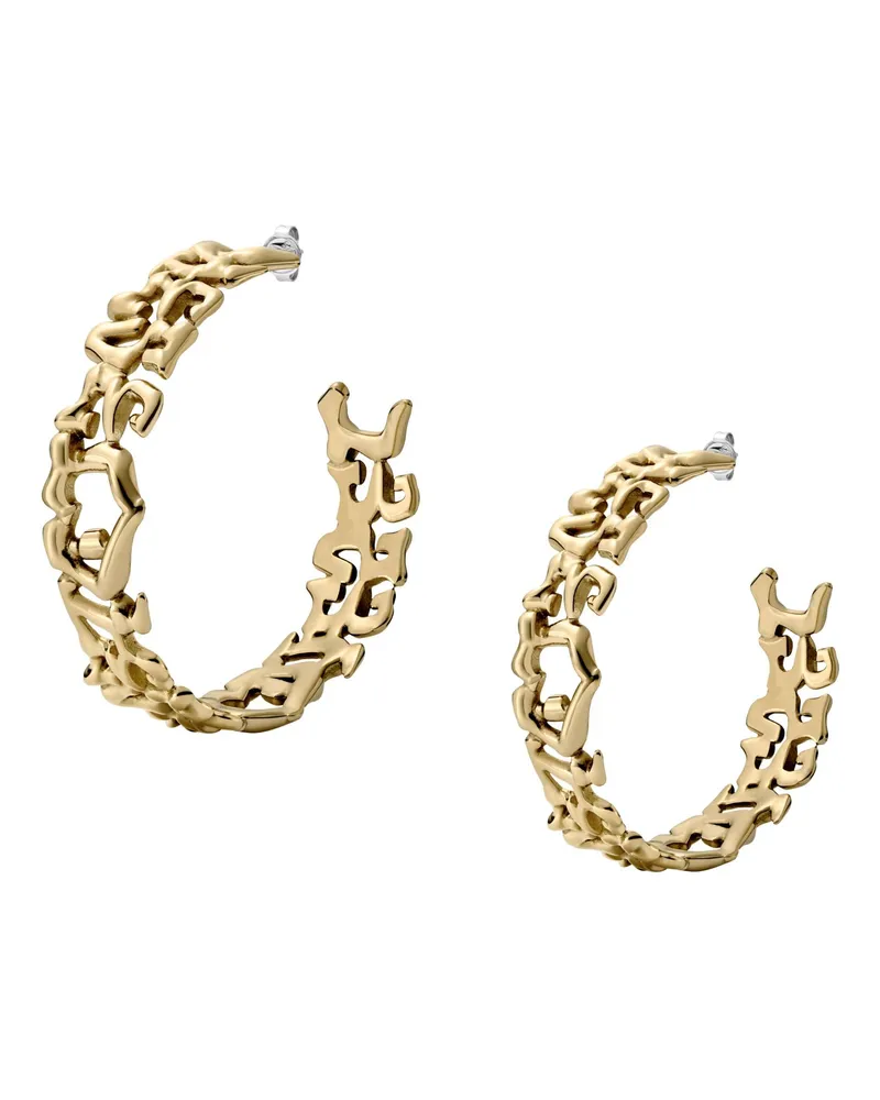 Diesel Ohrringe aus Edelstahl - Ohrringe - Unisex - Gold Gold