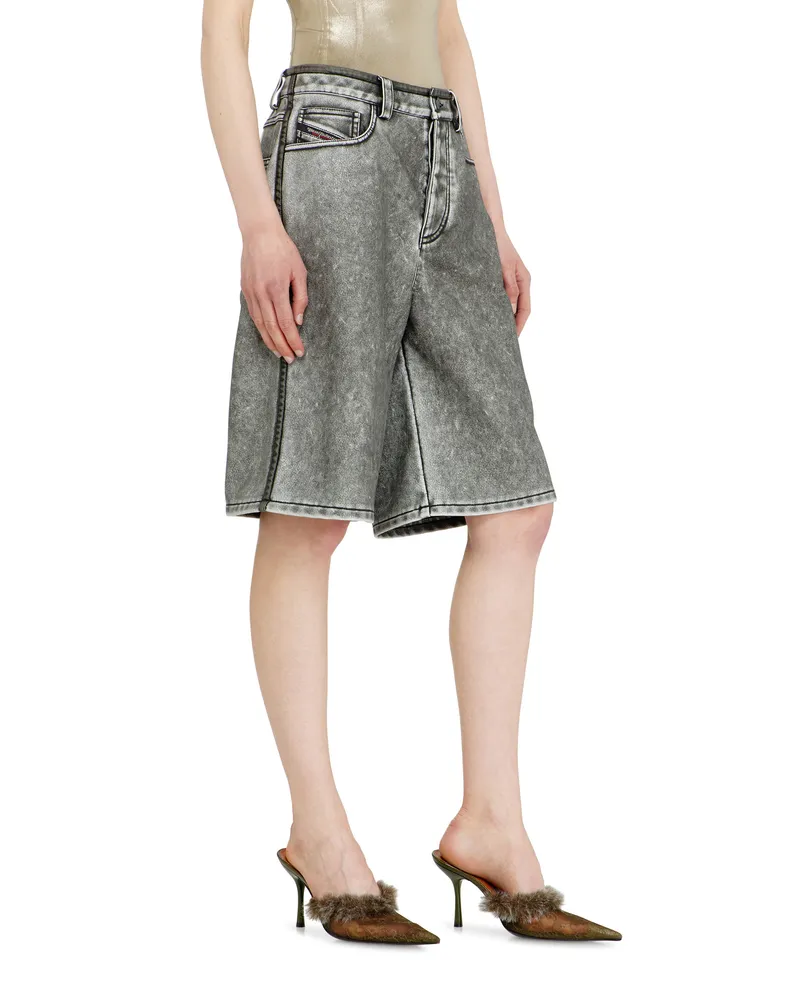 Diesel Bermudashorts aus PU - Hosen - Damen - Grau Grau