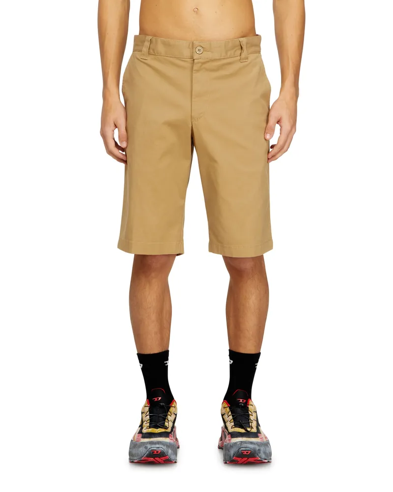 Diesel Stonewash-Baumwollshorts - Kurze Hosen - Herren - Beige Beige