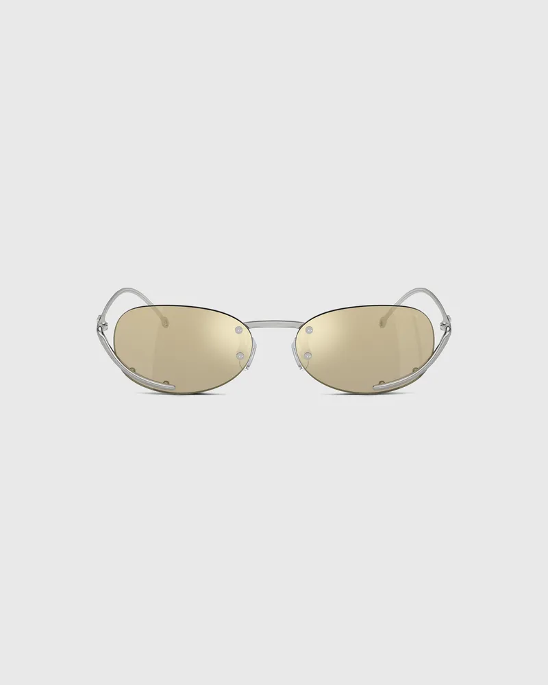 Diesel Ovaler Modell Brille - Sonnenbrille - Unisex - Gelb Gelb