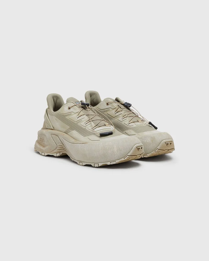 Diesel D-Cage-Distressed Chunky-Sneaker aus Ripstop - Sneakers - Herren - Grün Grün