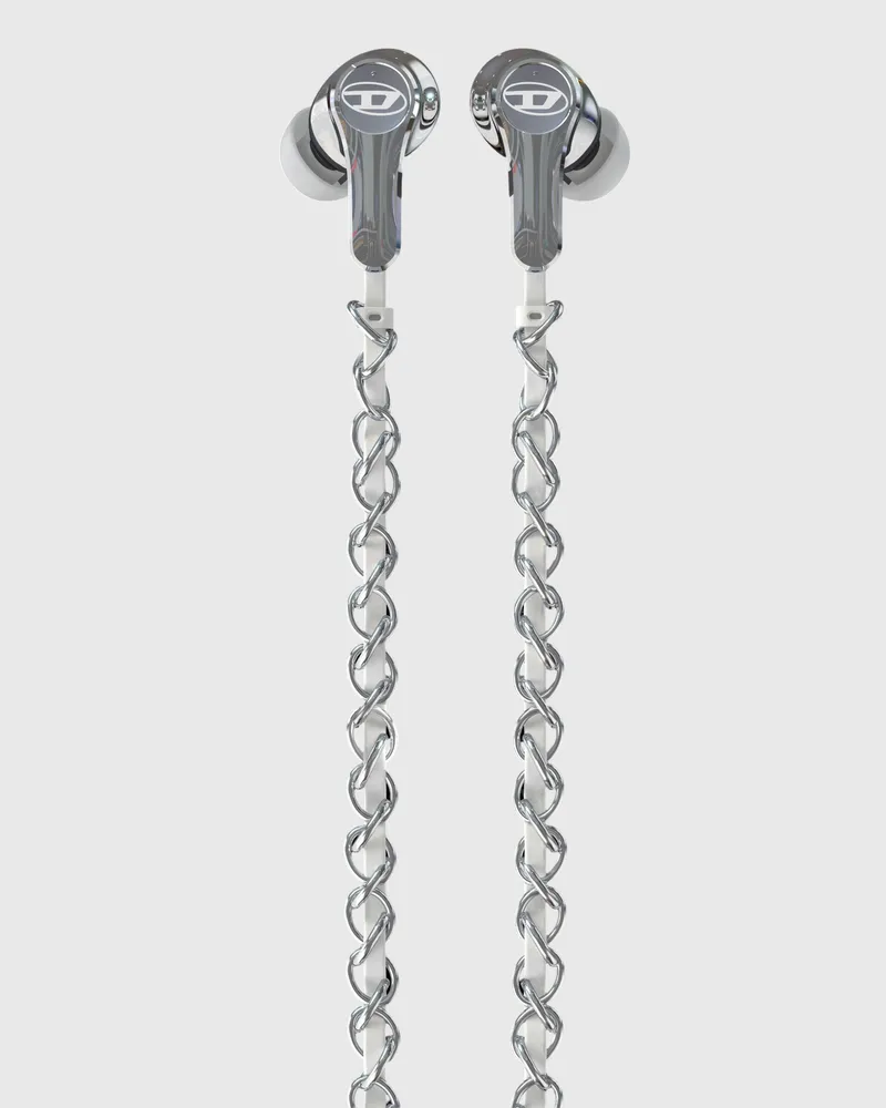 Diesel Wired Earbuds und charms - Kopfhörer - Unisex - Silber Silber