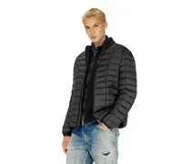 Pufferjacke aus leichtem Nylon - Winterjacken - Herren - Schwarz