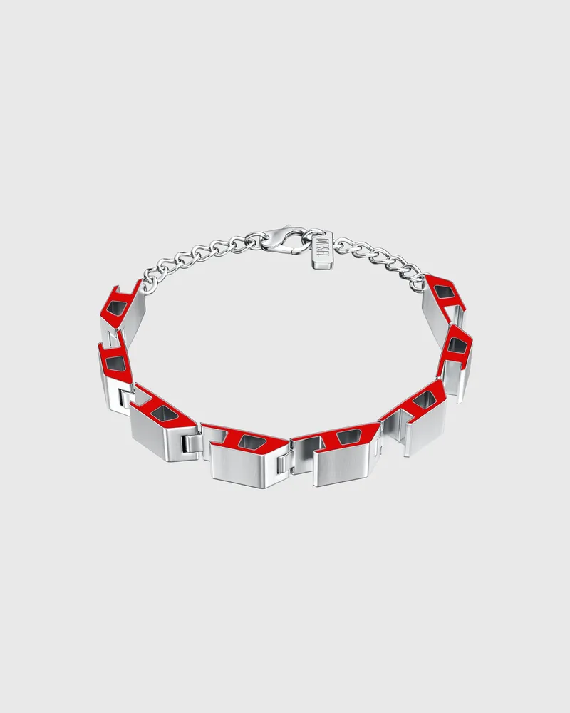 Diesel Edelstahlarmband - Armbänder - Unisex - Silber Silber