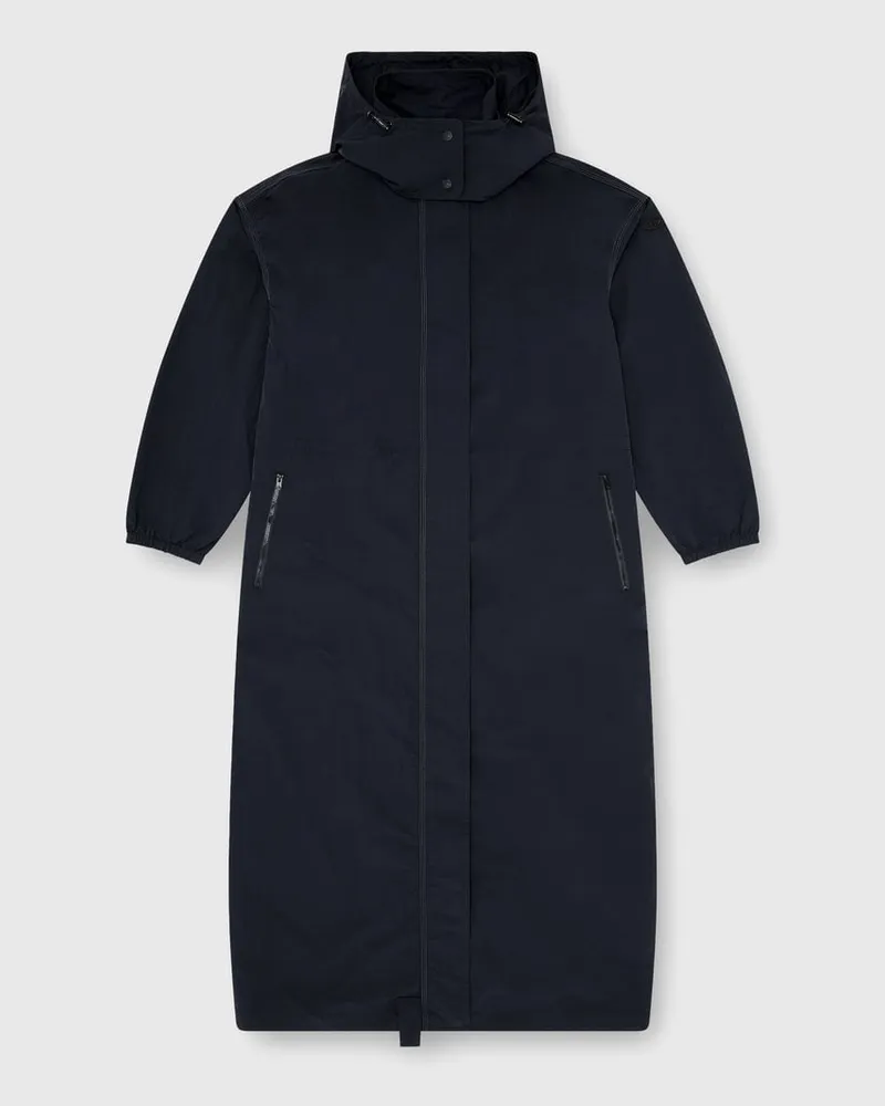 Diesel Nylon-Trenchcoat mit abnehmbarer Kapuze - Jacken - Damen - Blau Blau