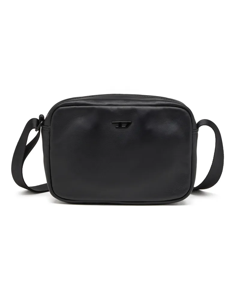 Diesel Rave-Camera Bag aus Nappaleder - Schultertaschen - Herren - Schwarz Schwarz