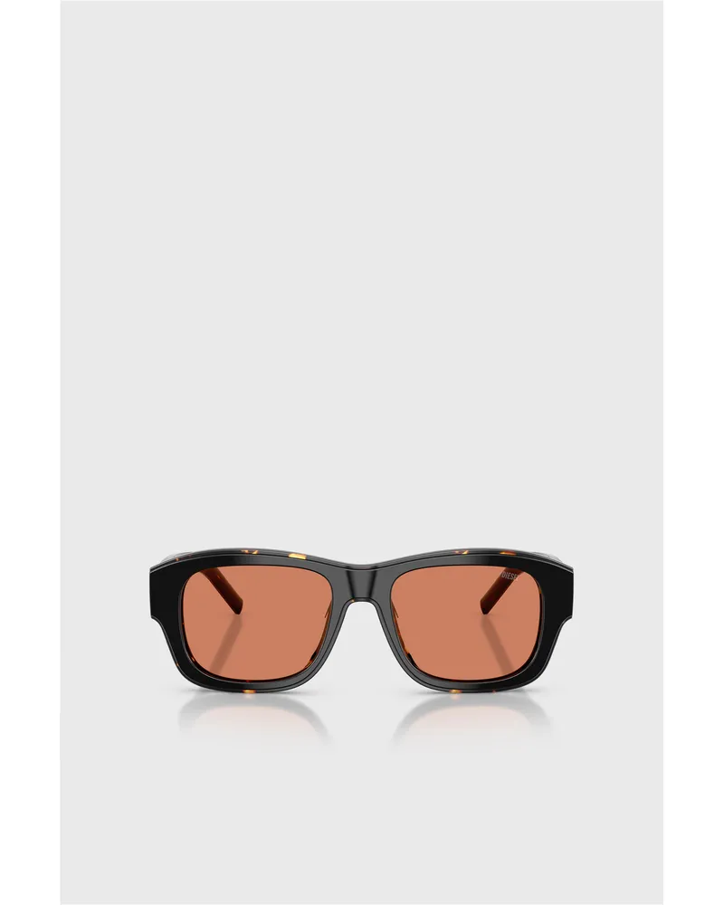 Diesel Rechteckige Sonnenbrille - Sonnenbrille - Unisex - Bunt Bunt