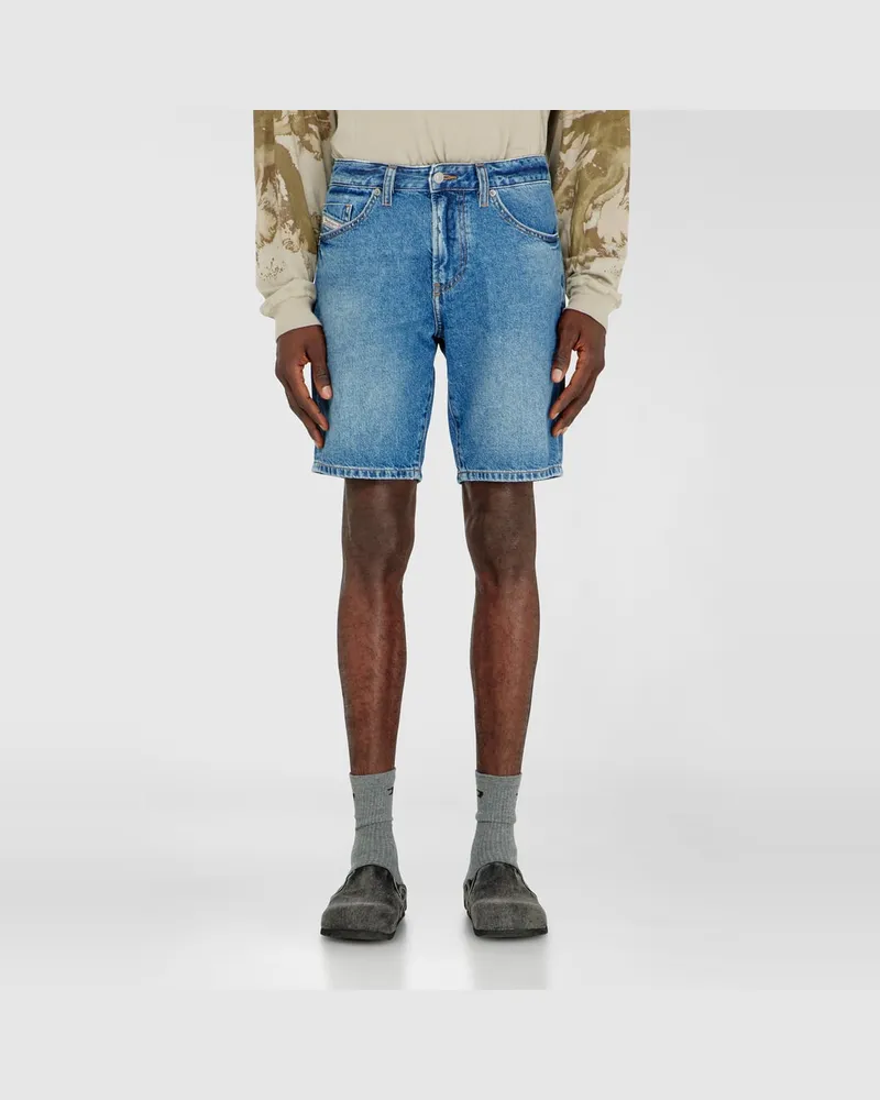 Diesel Schmale Shorts aus Clean-Wash-Denim - Denim Kurze Hose - Herren - Blau Blau
