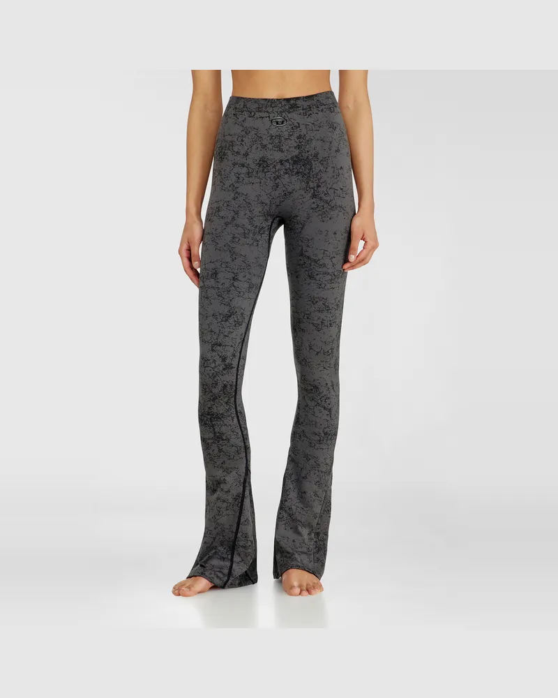 Diesel Fared leggings mit Utility-Print - Hosen - Damen - Grau Grau