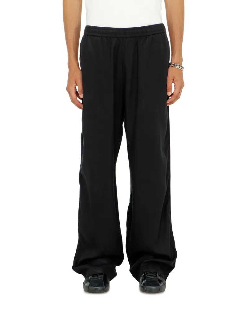 Diesel Hose mit Tunnelzug aus verblasstem Twill - Hosen - Herren - Schwarz Schwarz
