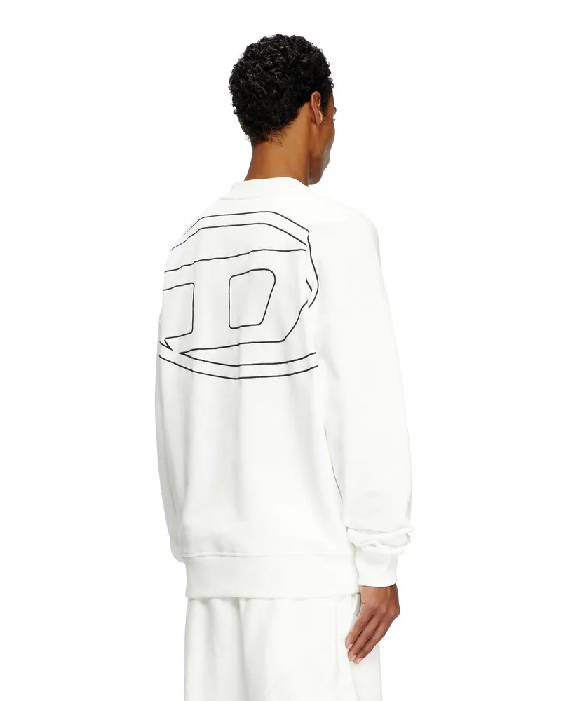 Diesel Sweatshirt mit Logo-Stickerei - Sweatshirts - Herren - Weiss Weiss