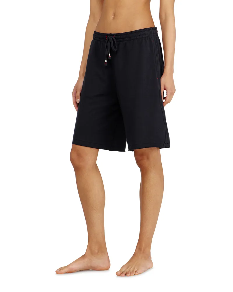 Diesel Aufgeraute Sweatshorts mit offenen Säumen - Hosen - Damen - Schwarz Schwarz