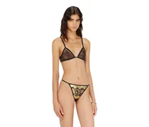 Bralette aus Stretch-Tüll mit Metallic-Effekt - BHs - Damen - Schwarz