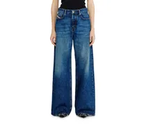 Relaxed Jeans Low Waist 1996 D-Sire, Mittelblau, Knopfverschluss