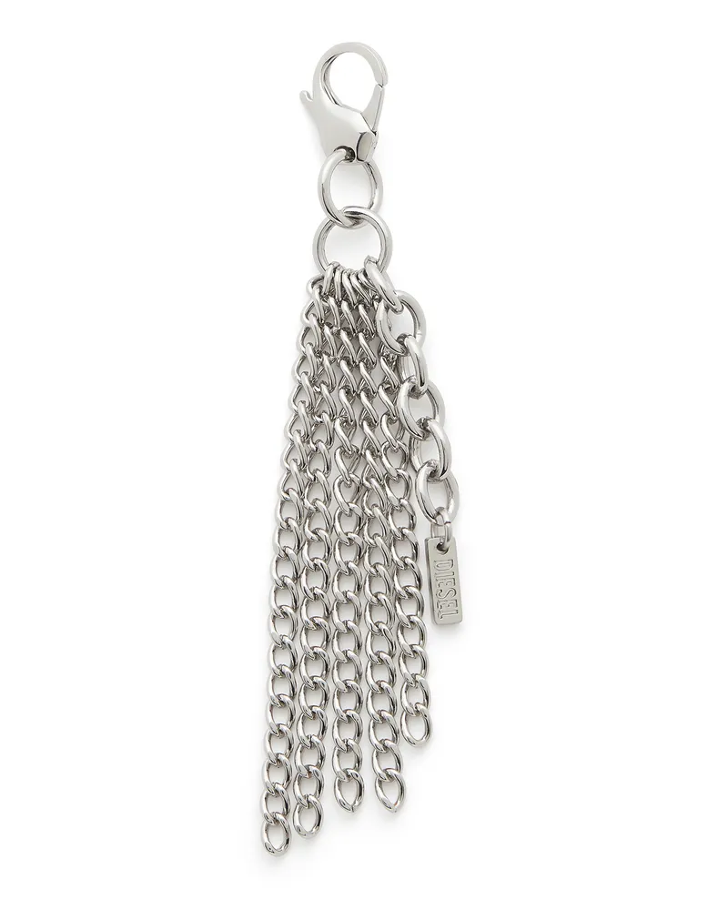Diesel Metallschlüsselanhänger mit Kettenfransen - Charms und Schlüsselanhänger - Damen - Silber Silber