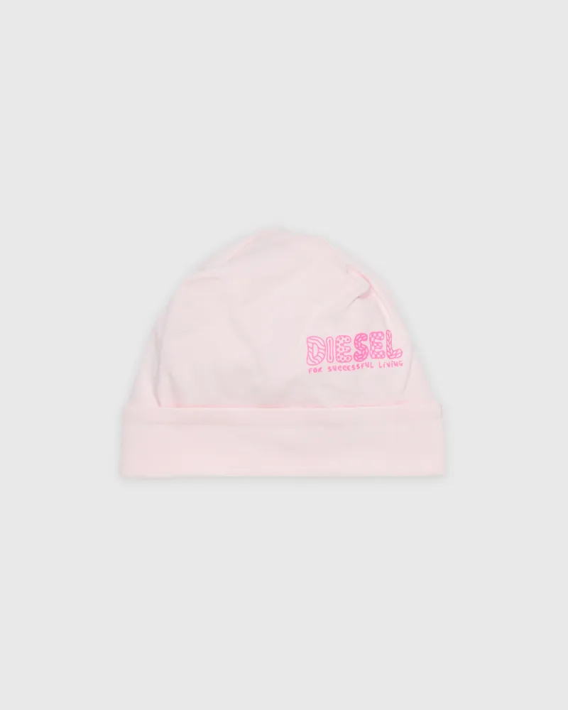 Diesel Neugeborenen-Mütze mit Doodle-Logo-Print - Weitere Accessoires - Unisex - Rosa Rosa