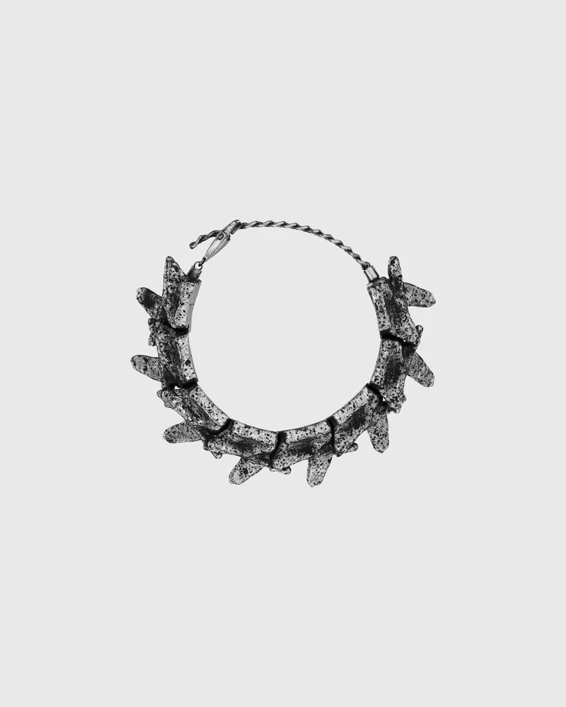 Diesel Armband mit silberfarbenen Elementen - Armbänder - Unisex - Grau Grau