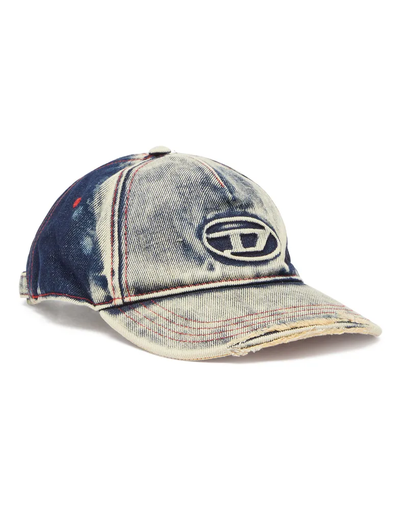 Diesel Basecap aus behandeltem Denim - Hüte - Unisex - Bunt Bunt