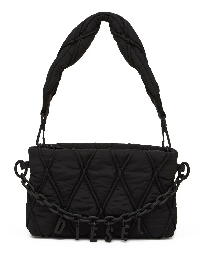 Diesel Pouch aus gestepptem Nylon - Kleine Portemonnaies - Damen - Schwarz Schwarz