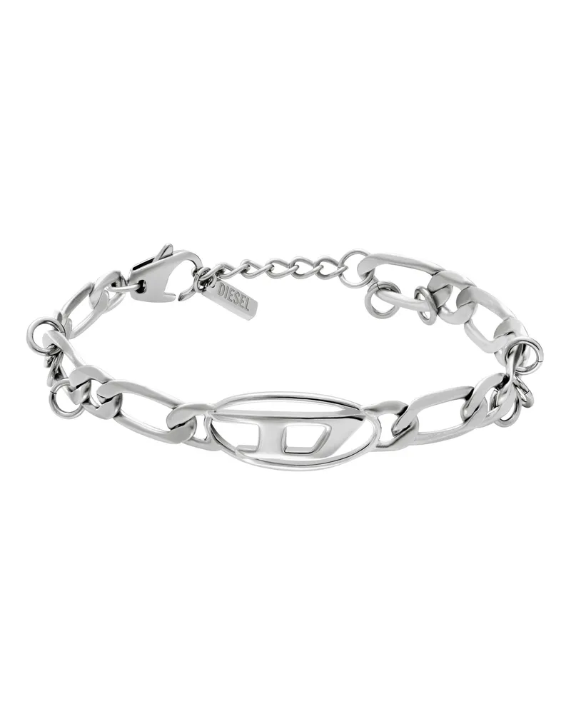 Diesel Armband aus Edelstahl und Messing - Armbänder - Unisex - Silber Silber