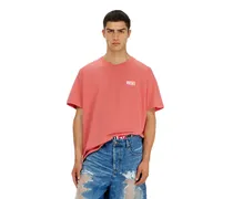 T-Shirt mit transparentem Logo auf der Rückseite - T-Shirts - Unisex - Rot