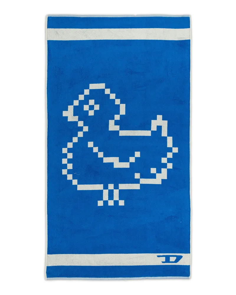 Diesel Frotteehandtuch 100x180 cm - Bath - Unisex - Blau Blau