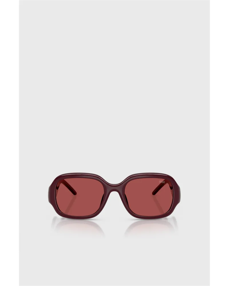 Diesel Pillow-Sonnenbrille - Sonnenbrille - Unisex - Rot Rot
