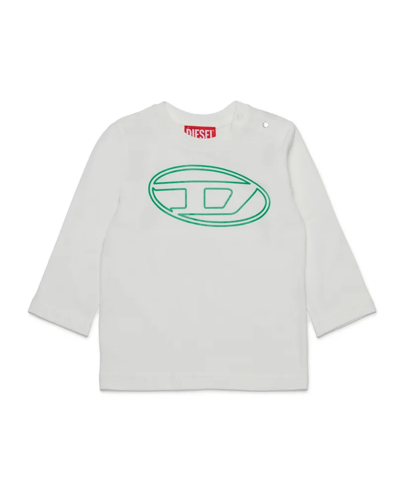 Diesel Baumwoll-T-Shirt mit Logo-Print - T-Shirts und Tops - Unisex - Bunt Bunt