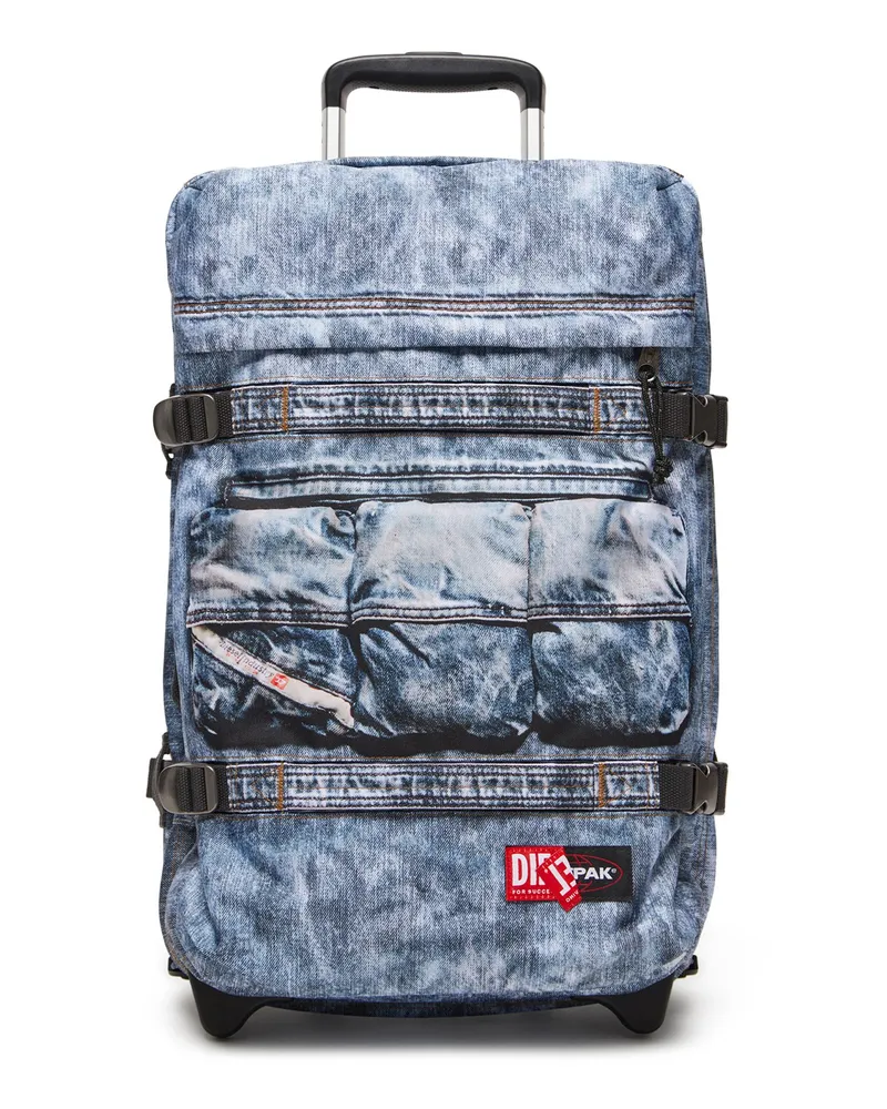 Diesel Kabinentasche aus Trompe l'ail-Denim - Handgepäck Koffer - Unisex - Blau Blau