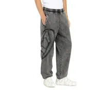 Jogginghose aus Bio-Baumwolle mit ovalem D-Patch - Hosen - Herren - Grau