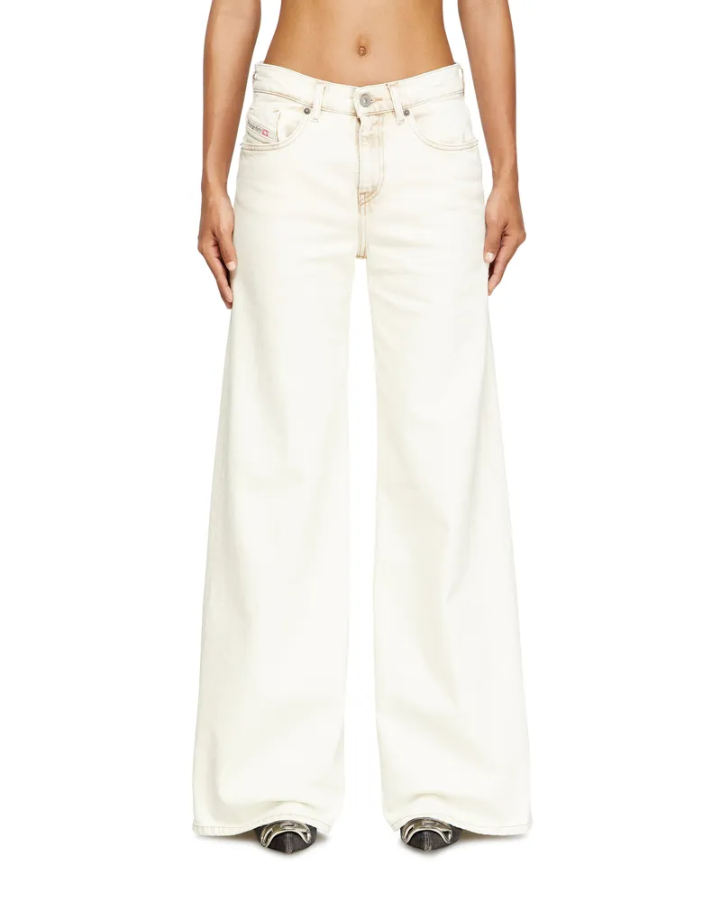 Diesel Flare Jeans - 1978 D-Akemi - Jeans - Damen - Weiss Weiss