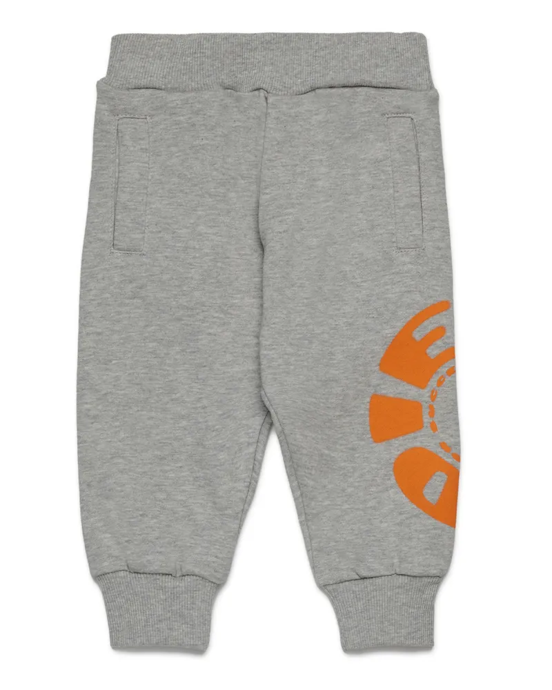 Diesel Baumwollhosen mit aufgedrucktem Logo - Hosen - Herren - Grau Grau