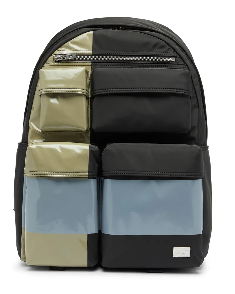 Diesel Multi-Pkts - Color-block Rucksack mit mehreren Taschen - Rucksäcke - Unisex - Bunt 