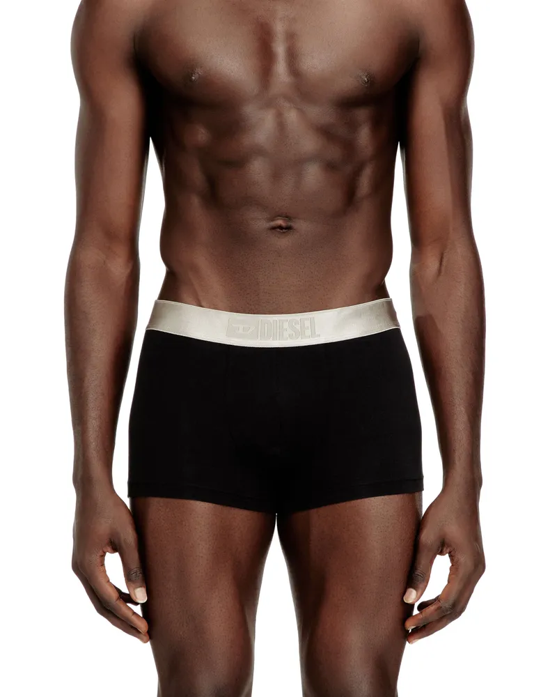 Diesel Dreierpack Boxershorts mit kleinem Logo-Bund - Boxershorts - Herren - Schwarz Schwarz