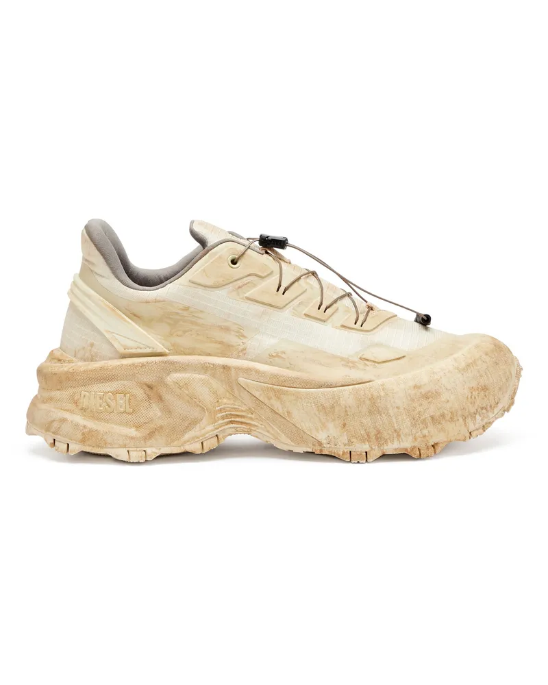 Diesel D-Cage-Distressed Chunky-Sneaker aus Ripstop - Sneakers - Herren - Beige Beige