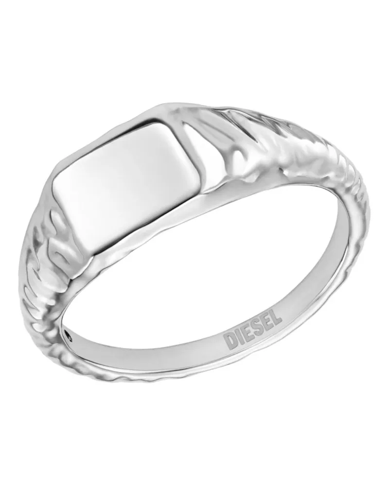 Diesel Siegelring aus Edelstahl - Ringe - Unisex - Silber Silber