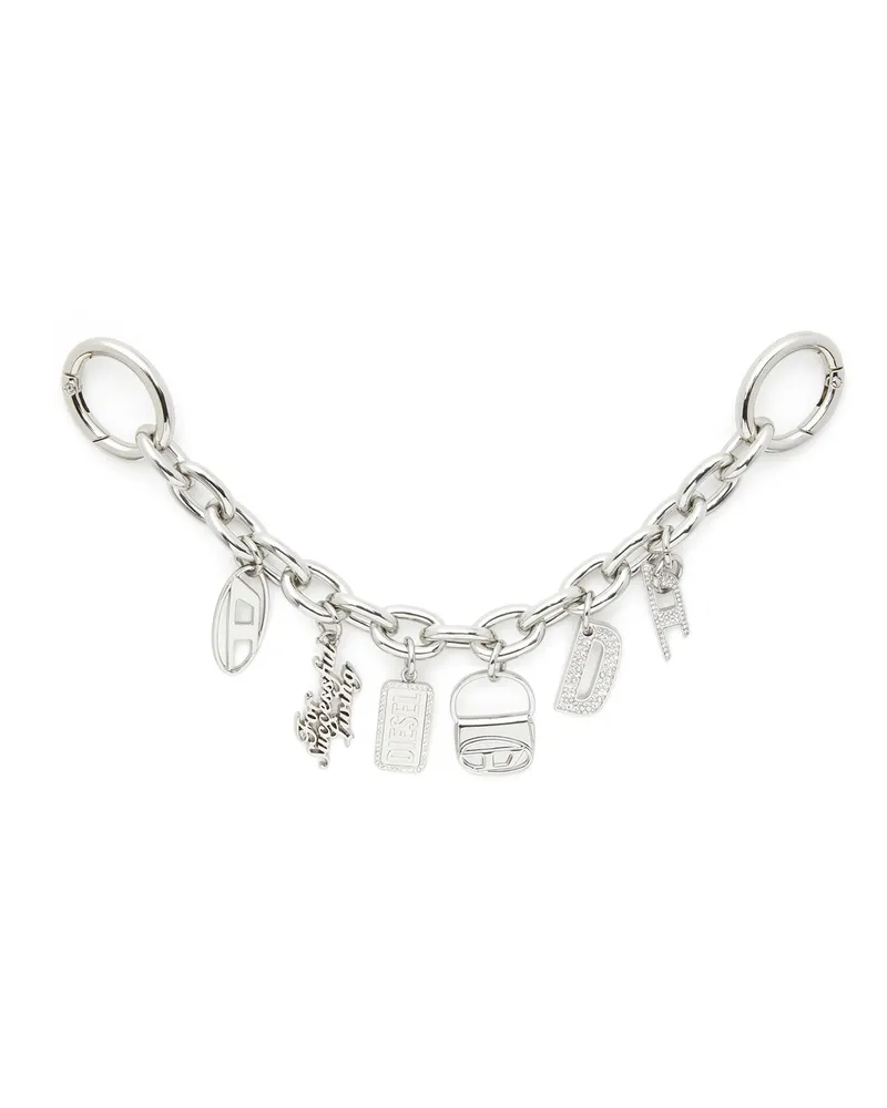 Diesel Charm abnehmbare Kette - Charms und Schlüsselanhänger - Damen - Silber Silber