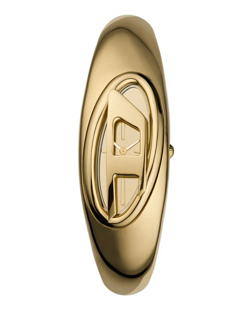 Diesel Wonder-D Armbanduhr aus goldenem Edelstahl mit zwei Zeigern - Uhren - Damen - Gold Gold