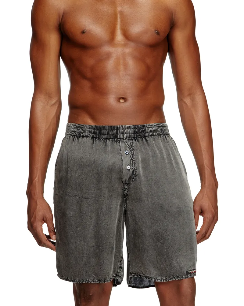 Diesel Extra-lange Boxershorts mit Denim-Effekt - Hosen - Herren - Grau Grau