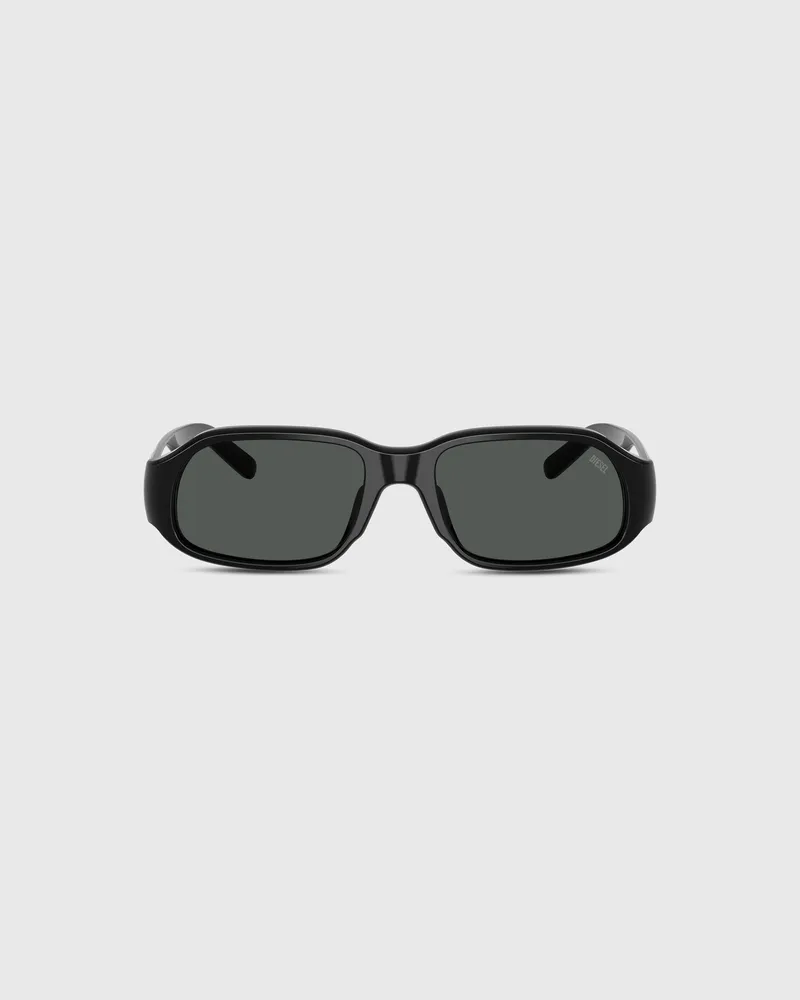 Diesel Rechteckige Sonnenbrille - Sonnenbrille - Unisex - Schwarz Schwarz