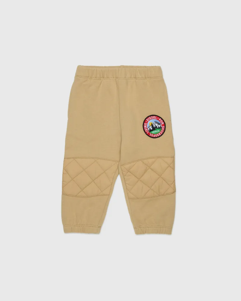Diesel Sweatpants mit gesteppten Kniepartien - Hosen - Unisex - Braun Braun