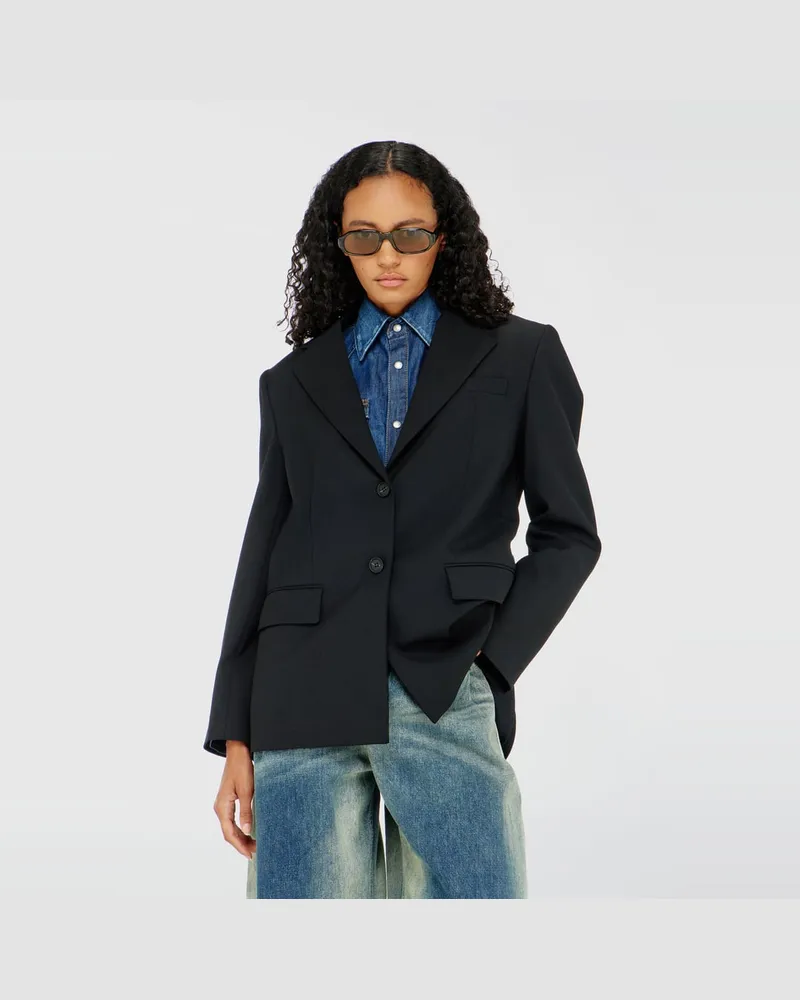 Diesel Blazer aus Wollmischung - Jacken - Damen - Schwarz Schwarz