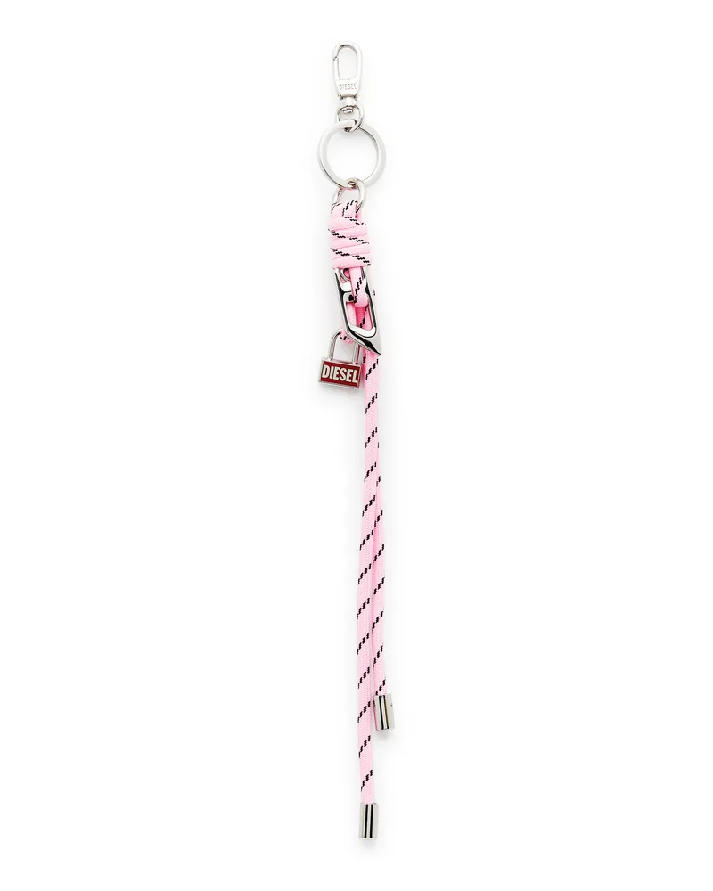 Diesel Metall- und Seilanhänger mit Diesel-Anhänger - Charms und Schlüsselanhänger - Unisex - Rosa Rosa
