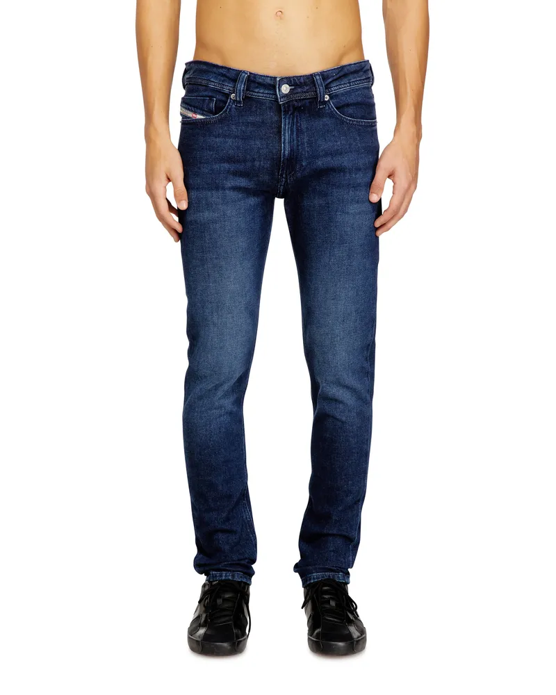 Diesel Skinny Jeans Low Waist 1979 Sleenker, Dunkelblau, Reißverschluss Blau