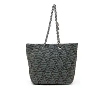 Charm-D-Tote-Tasche aus gestepptem Denim - Shoppers - Damen - Blau