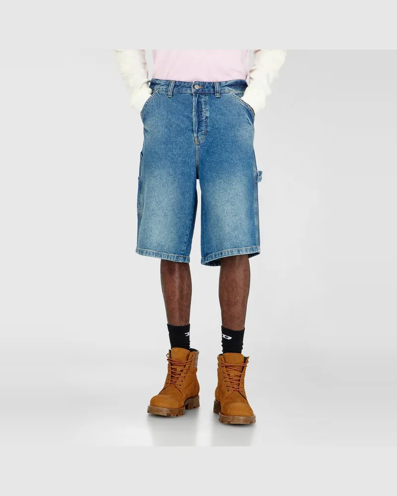Diesel Utility-Jeansshorts im Utility-Stil - Denim Kurze Hose - Herren - Blau Blau