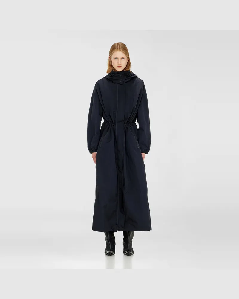 Diesel Nylon-Trenchcoat mit abnehmbarer Kapuze - Jacken - Damen - Blau Blau