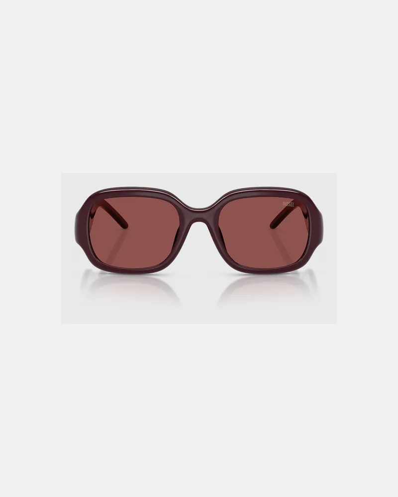 Diesel Pillow-Sonnenbrille - Sonnenbrille - Unisex - Rot Rot