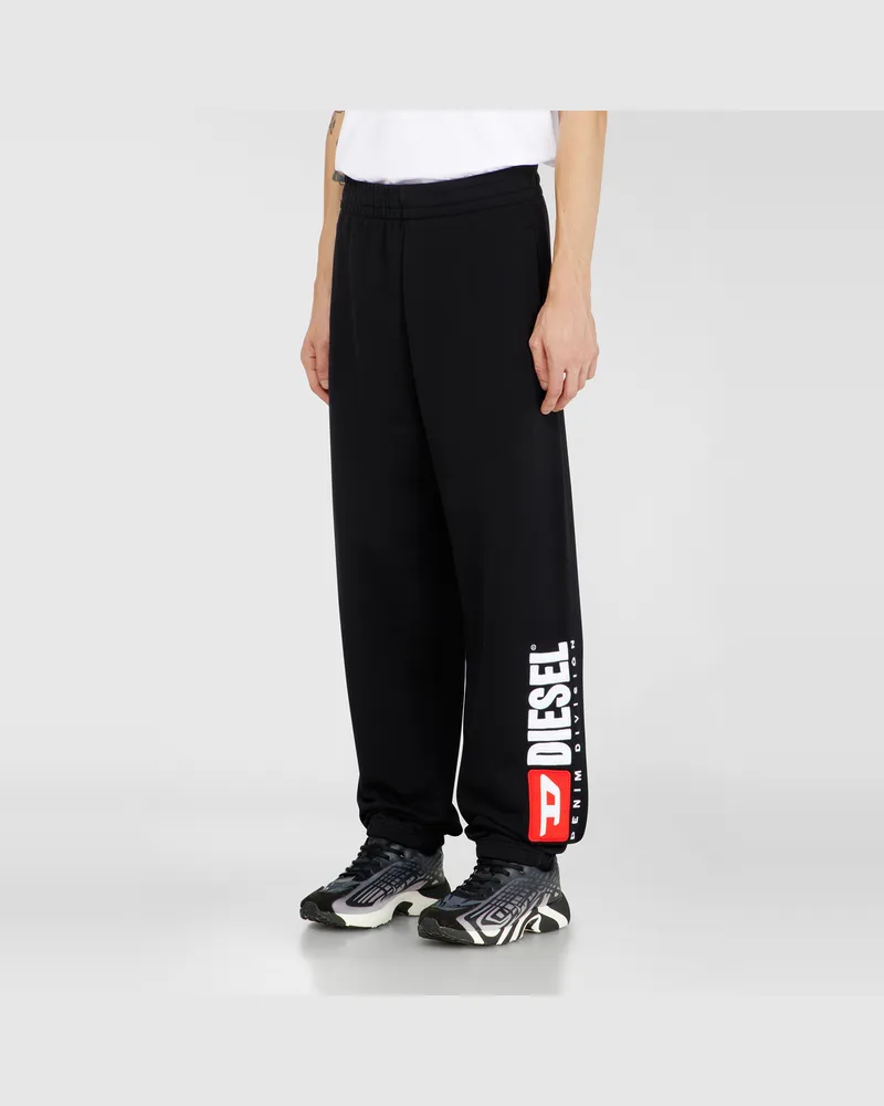 Diesel Baumwoll-Jogginghose mit Diesel-Aufnäher - Hosen - Herren - Schwarz Schwarz