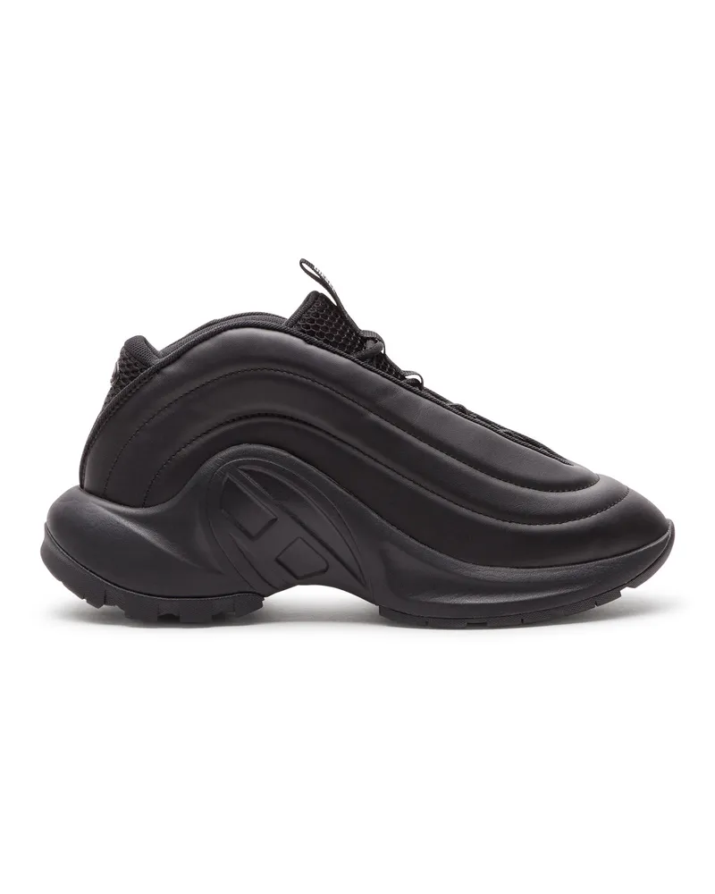 Diesel S-D-Runner X-Schlupfsneakers mit mattem Oval D-Spann - Sneakers - Unisex - Schwarz Schwarz